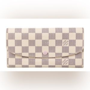 AUTHENTIC LouisVuitton Damier Azur Emilie Wallet